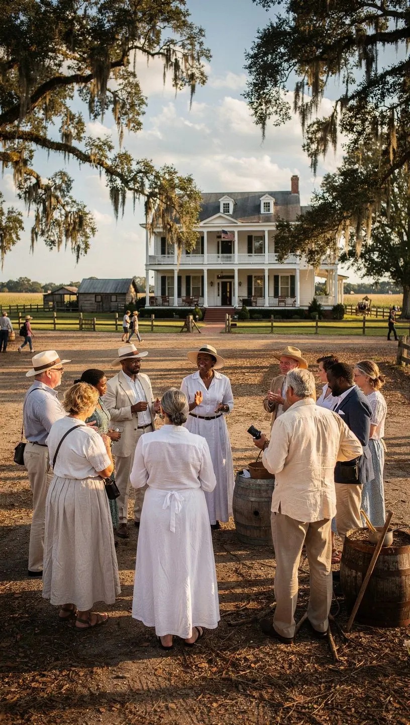 Фотография участников экскурсии, наслаждающихся южной кухней.