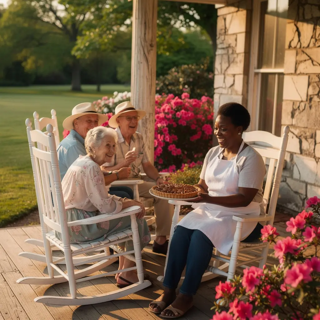 Интерьер исторического дома с аутентичной мебелью и декором.