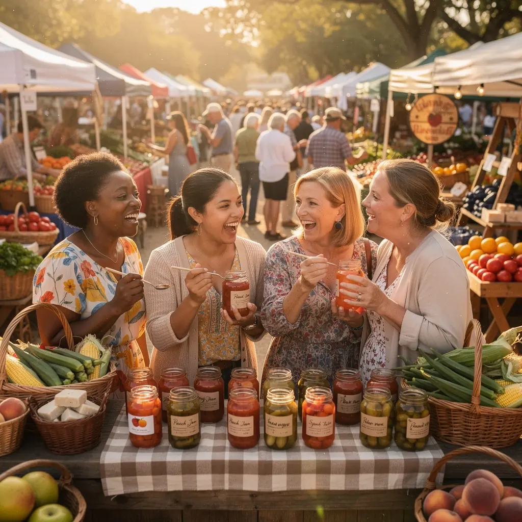 Изображение исторической плантации с классической архитектурой и зелеными садами.