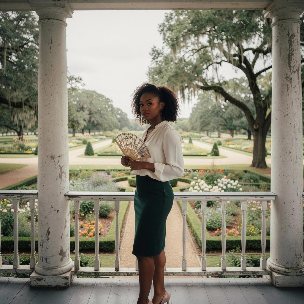 Архитектурные детали старинного южного особняка с колоннами.