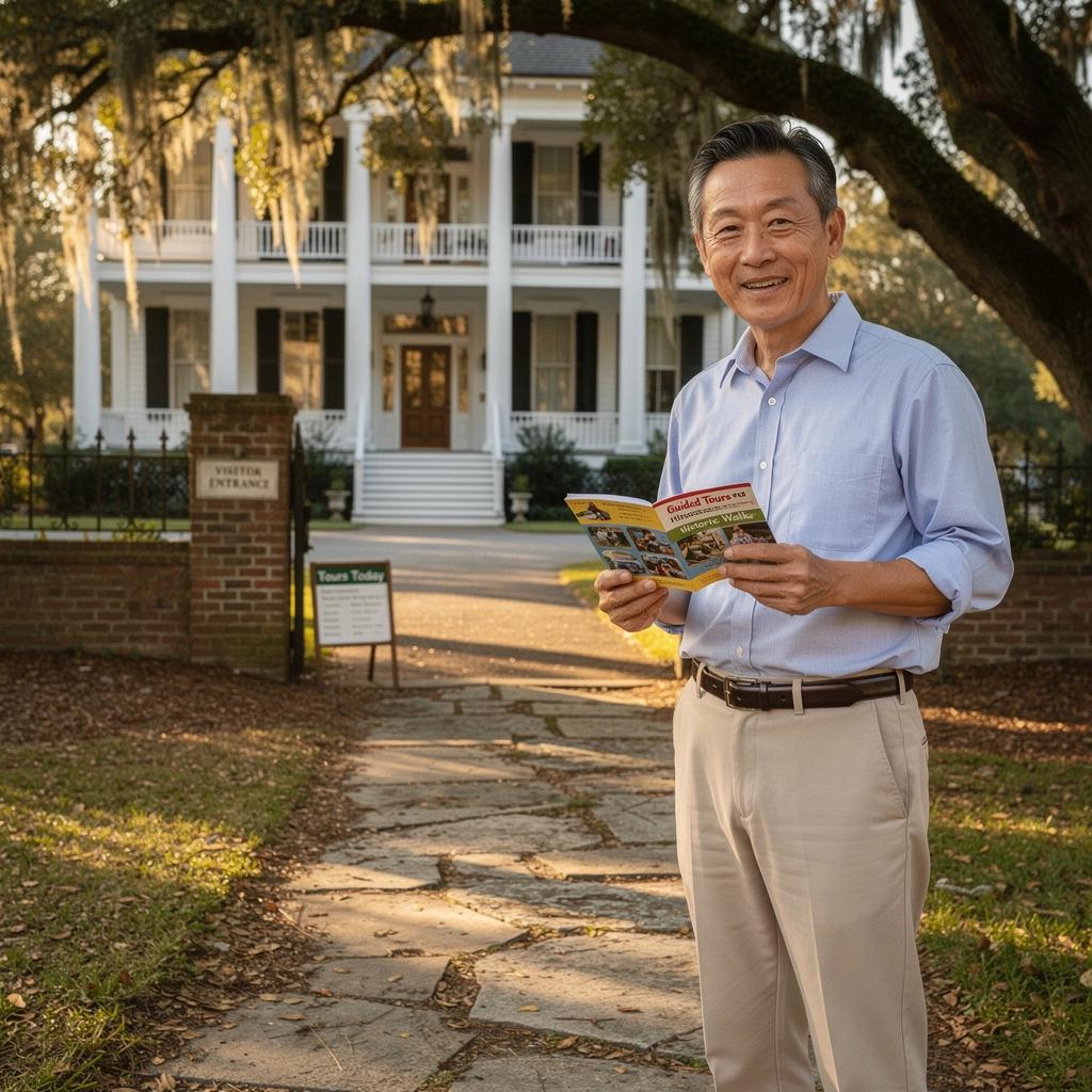 Группа туристов, наслаждающихся культурным мероприятием на плантации.